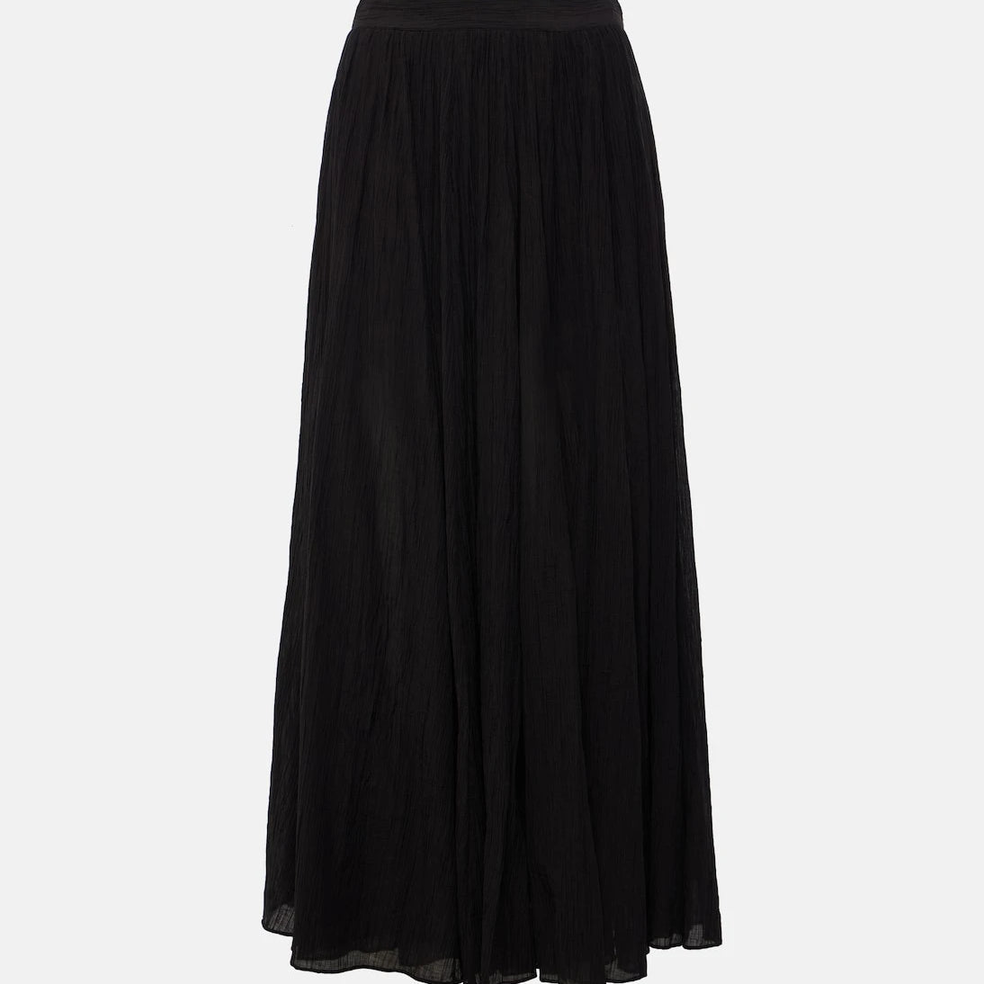 Toteme - Plissé cotton-blend maxi skirt