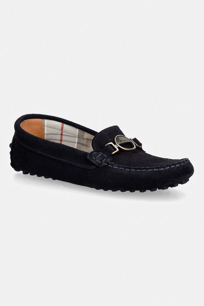 Barbour мокасини дамски от велур Laire