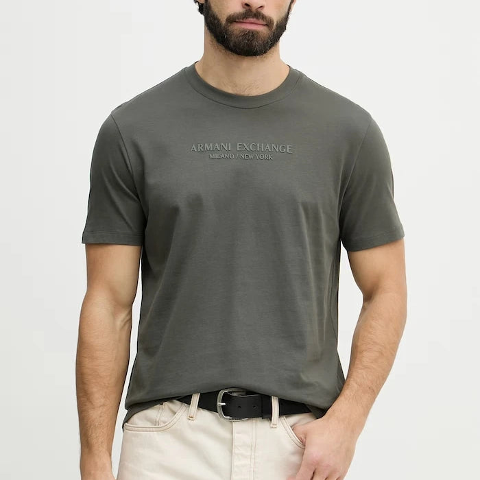 Armani Exchange тениска basic мъжка от памук