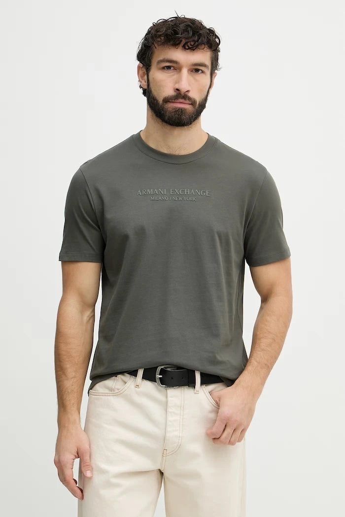 Armani Exchange тениска basic мъжка от памук