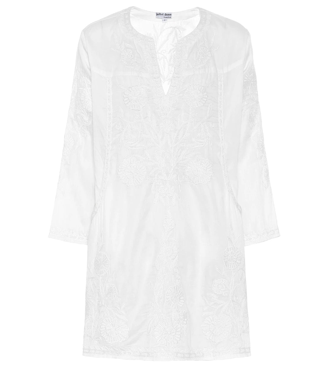 Juliet Dunn - Cotton-chambray minidress