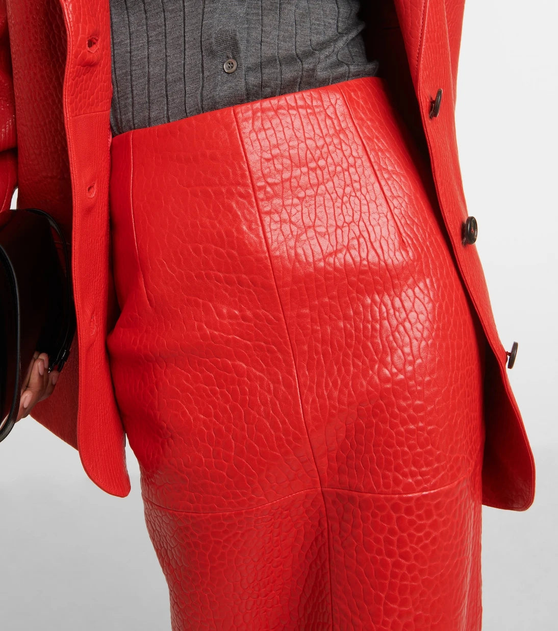 Prada - Leather pencil skirt