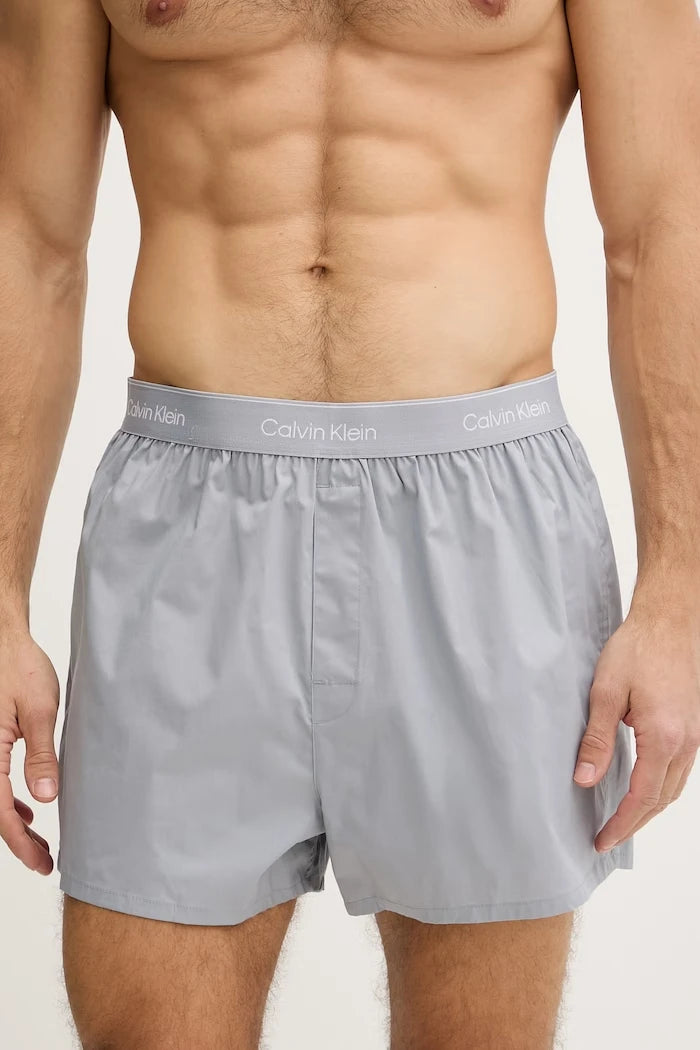 Calvin Klein Underwear erkek pamuklu elastanlı bol boxer 3’lü