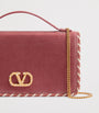 Valentino Garavani Pink VLogo Signature Wallet with Strap