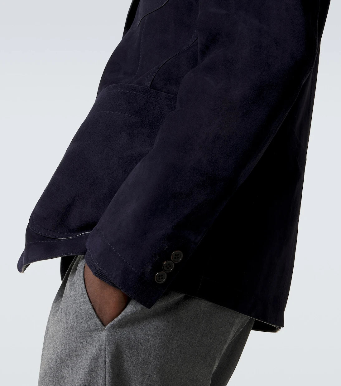 Ralph Lauren Purple Label - بليزر من الشامواه