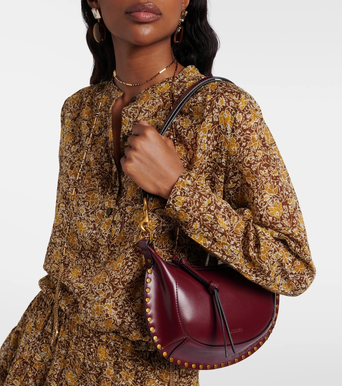 Isabel Marant - Oskan Small leather shoulder bag