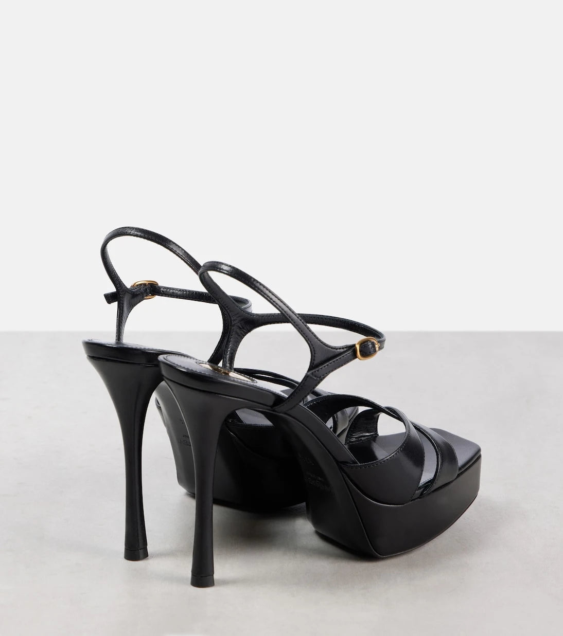 Saint Laurent - Debbie 85 leather platform sandals