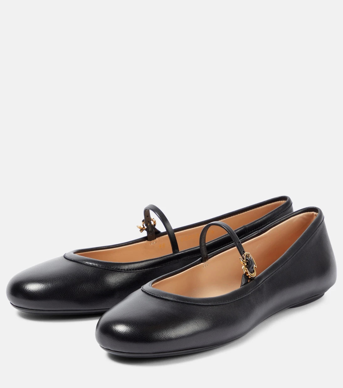 Gianvito Rossi - Carla leather Mary Jane ballet flats