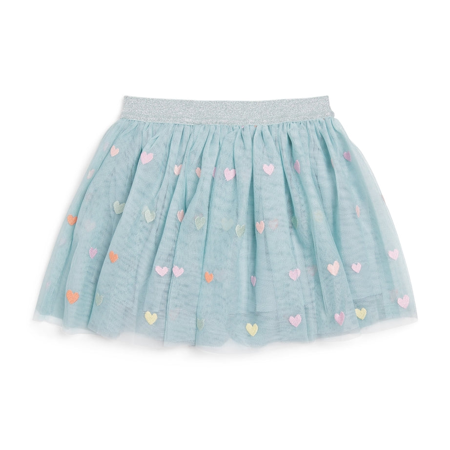 Tulle Heart-Embroidered Skirt (3-14+ Years)