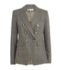 Veronica Beard Wool-Blend Houndstooth Dickey Blazer