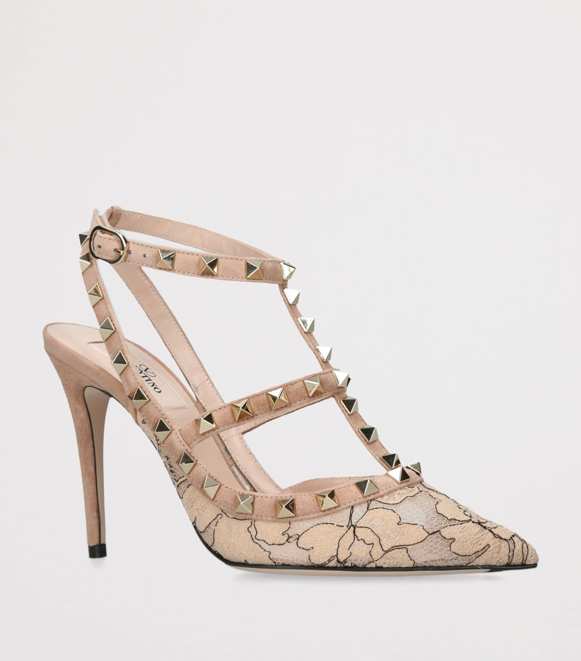 Lace Rockstud Pumps 100