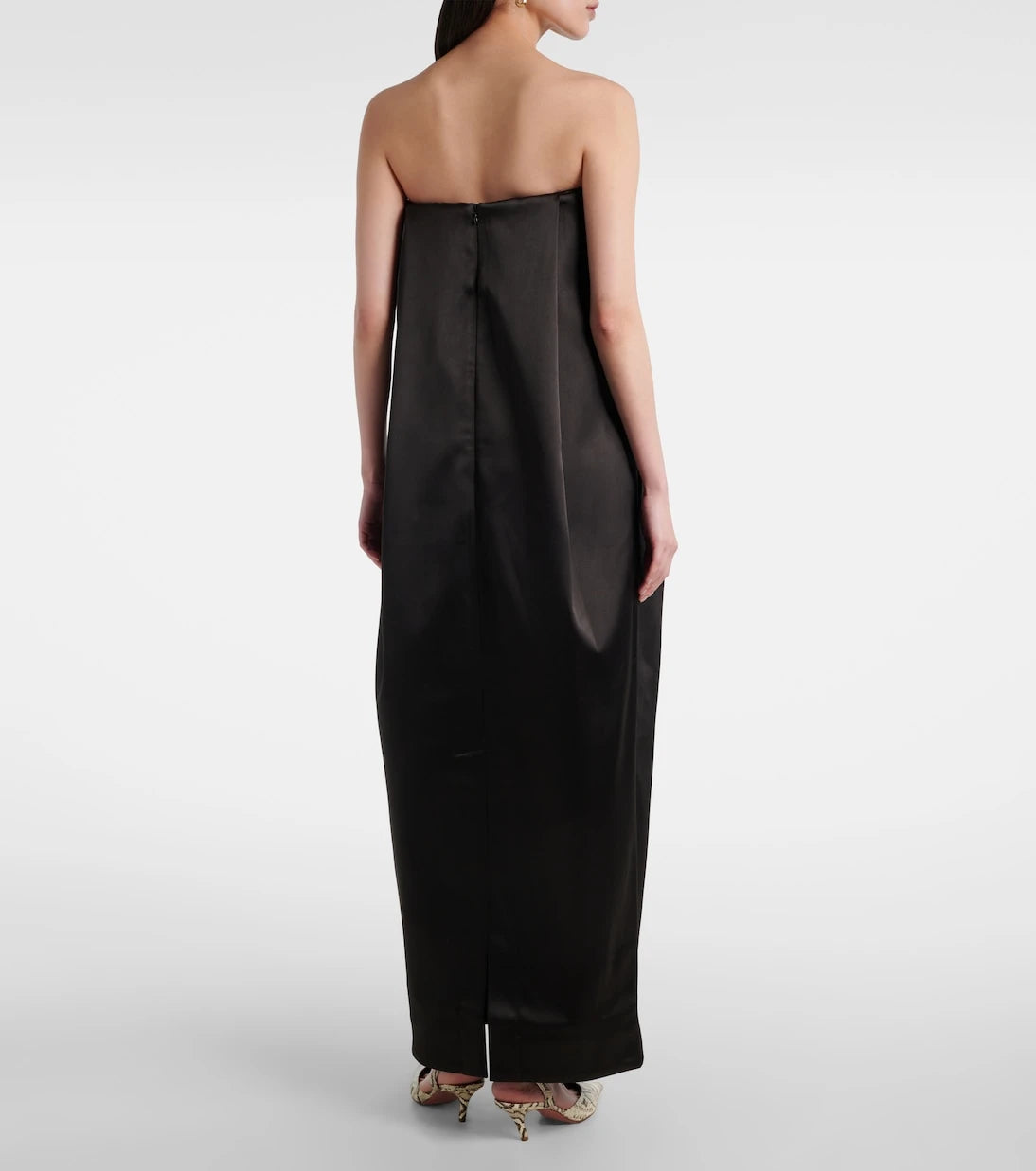 Entire Studios - Strapless sateen maxi dress