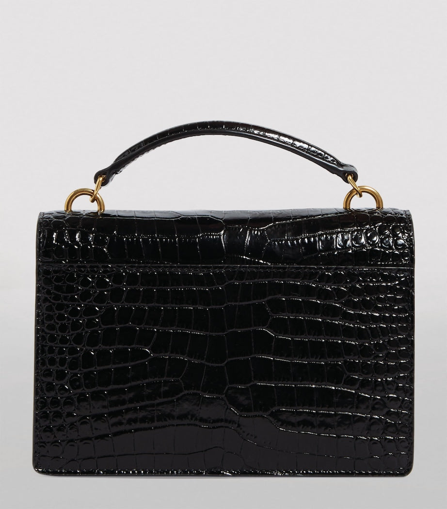 Saint Laurent Black Monogram Chain Wallet