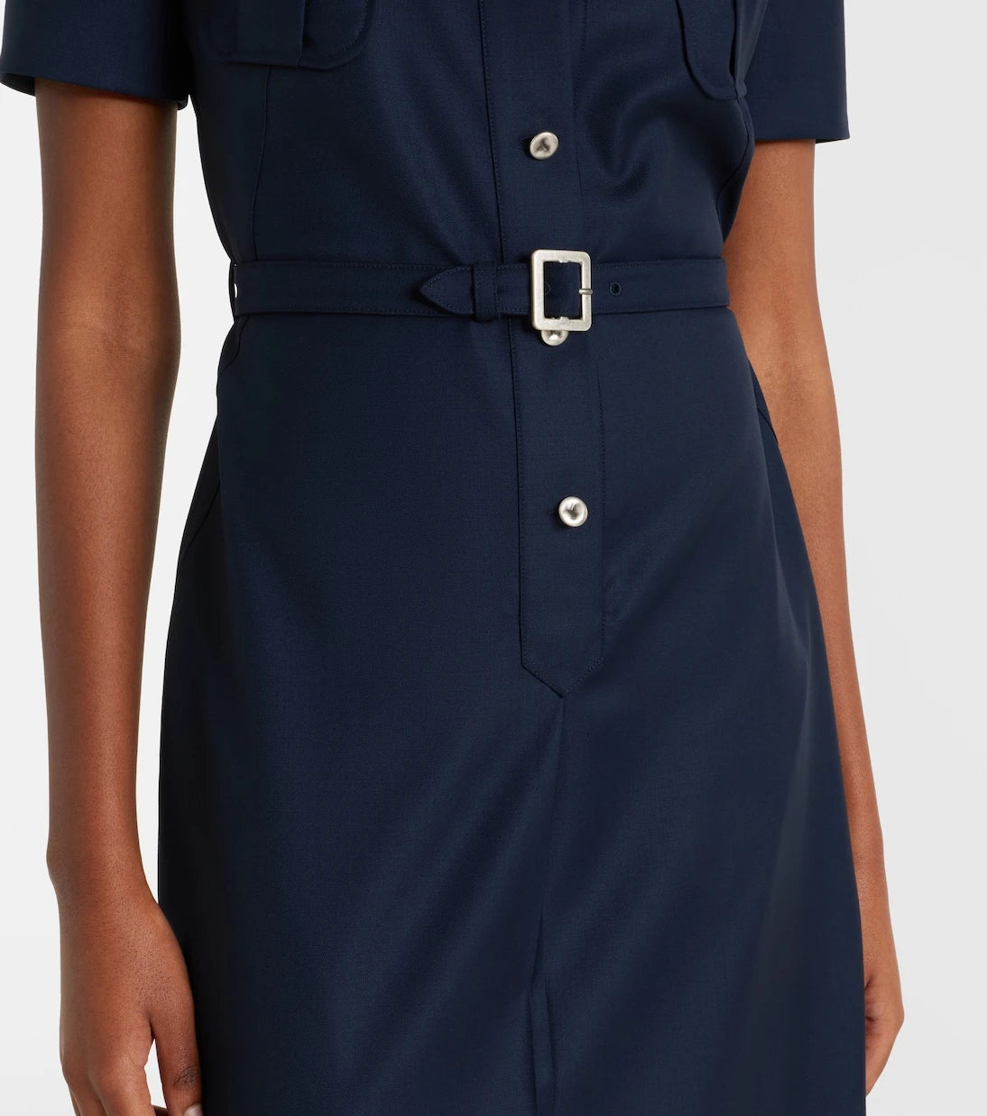 McQueen - Belted shirt dress