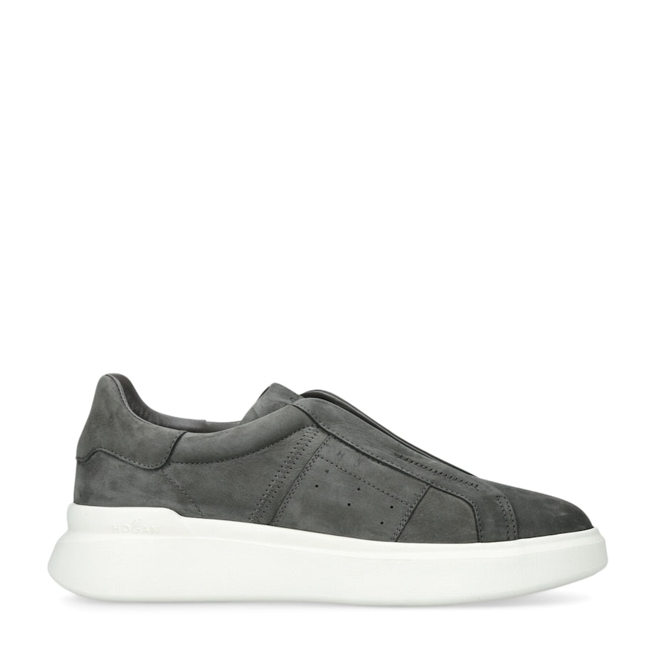 Suede Fascia Slip-On Sneakers