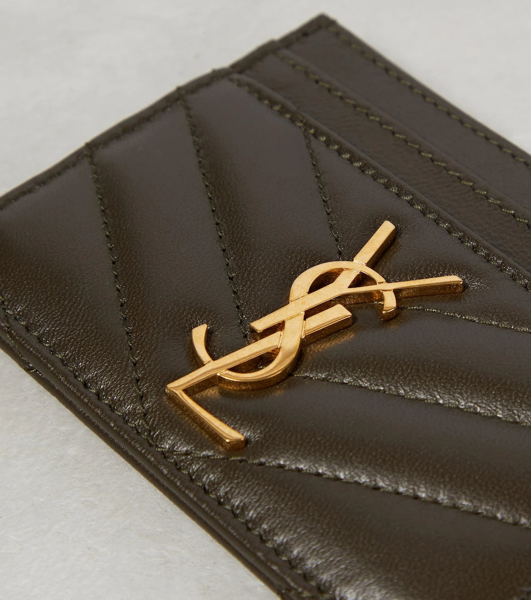 Saint Laurent - Cassandre matelassé leather card holder