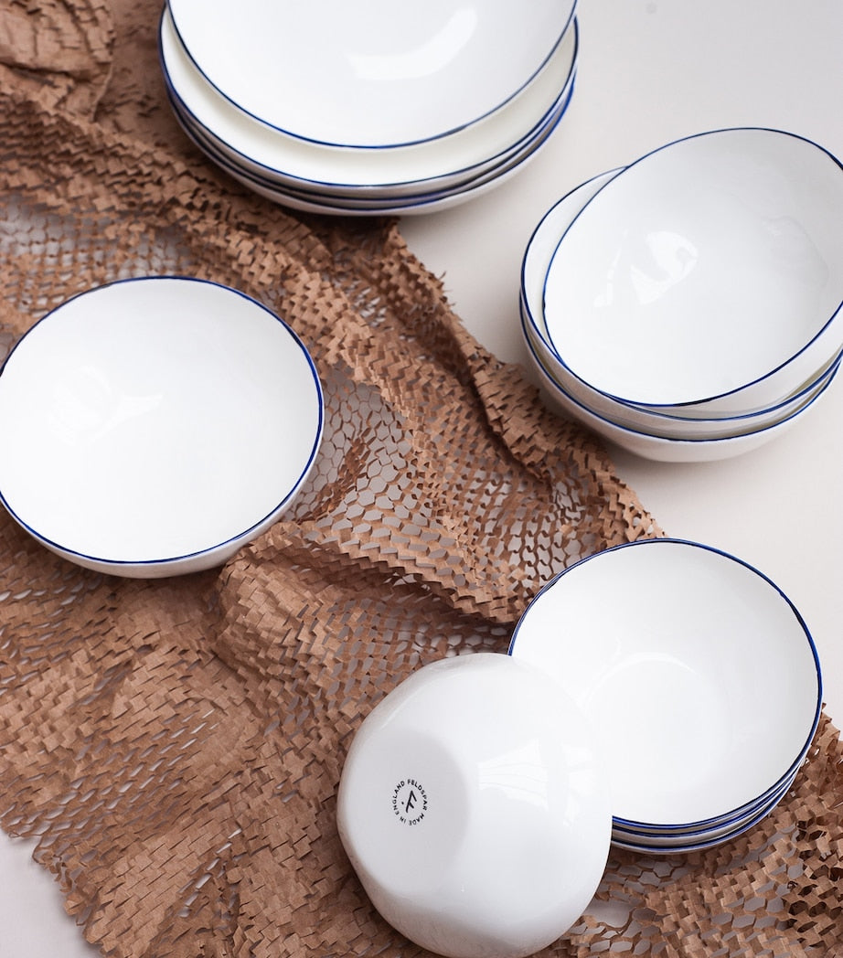 FELDSPAR Set of 4 Cobalt Cereal Bowls (16cm)