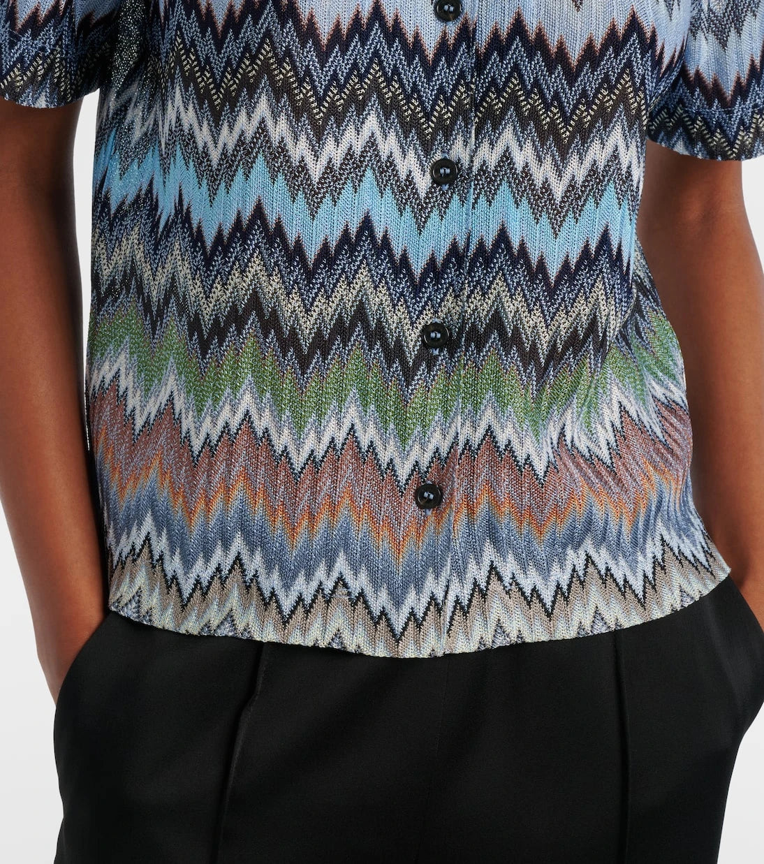 Missoni - Zigzag intarsia shirt
