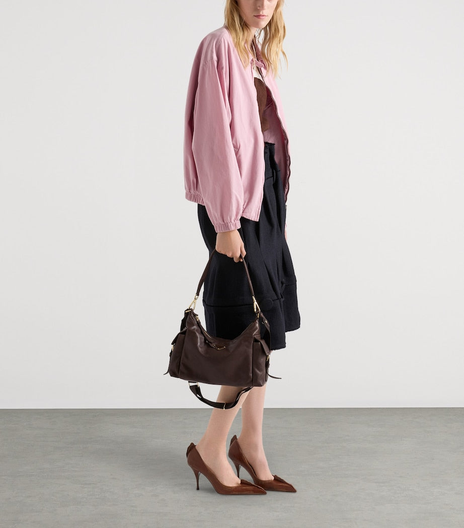 Lamb Leather Explore Shoulder Bag