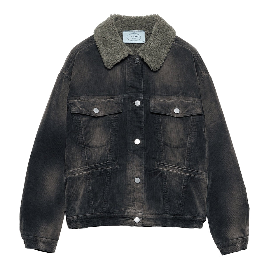Prada Black Corduroy Jacket