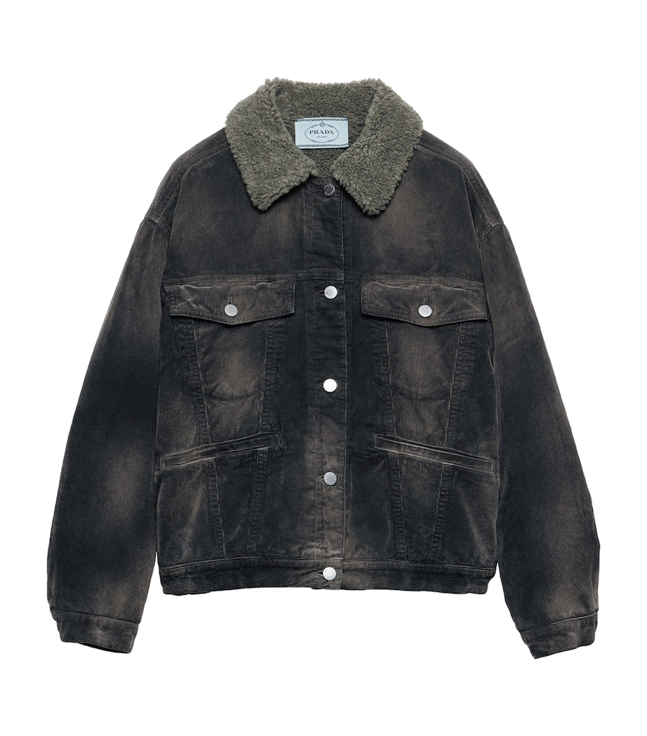 Prada Black Corduroy Jacket