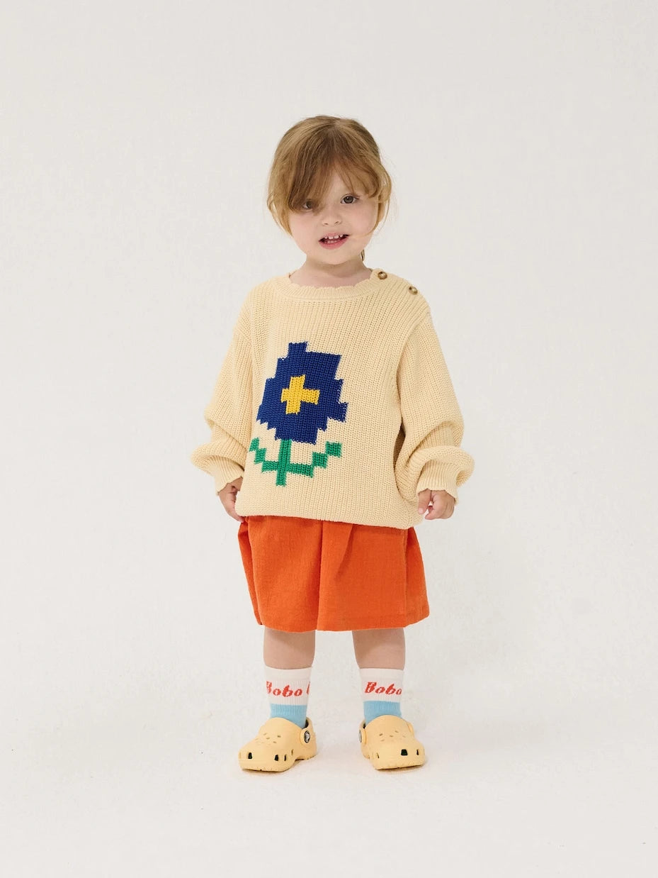 Bobo Choses - Baby Pixel Daisy cotton sweater
