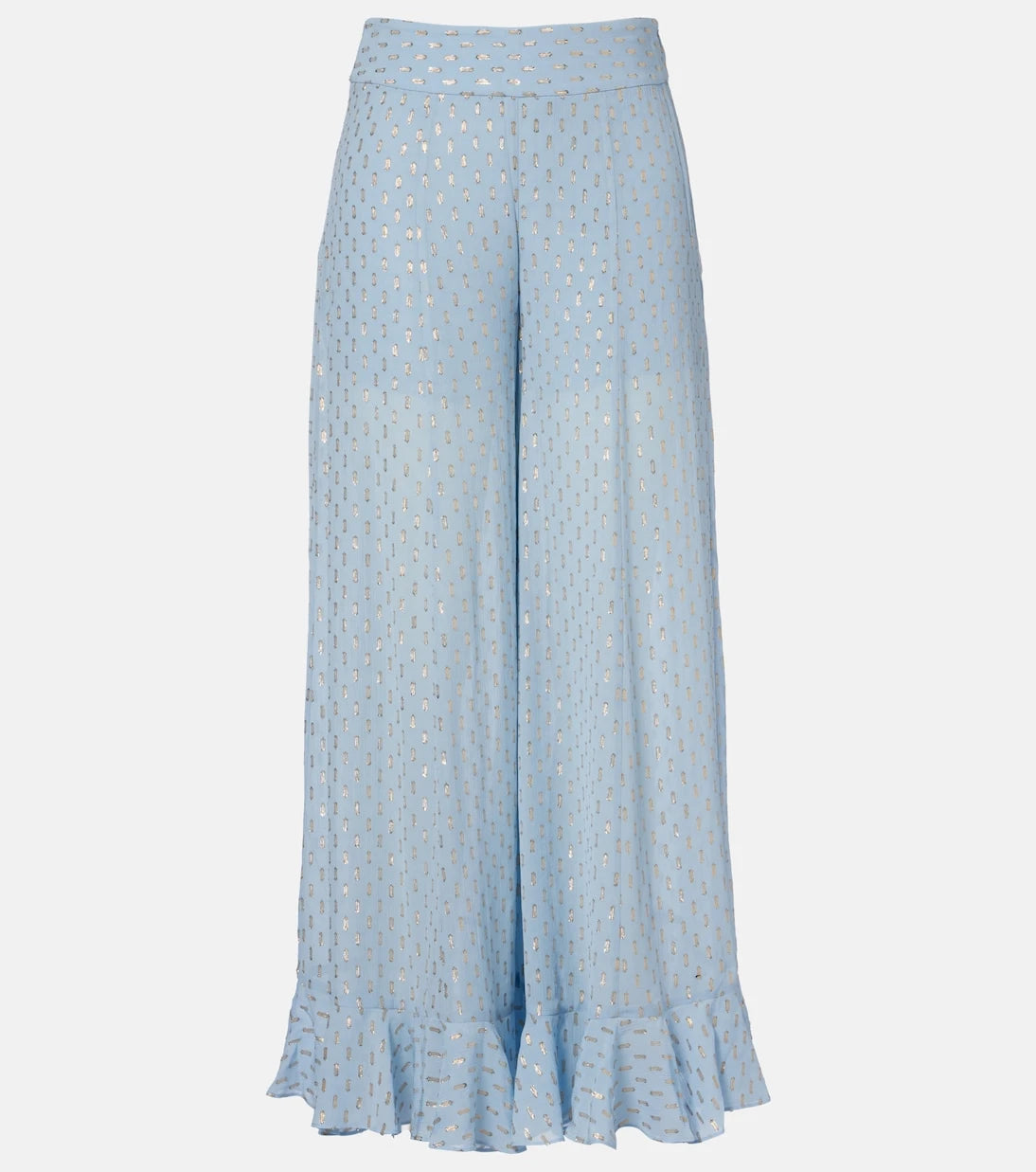 Zimmermann - Daylight semi-sheer chiffon wide-leg pants