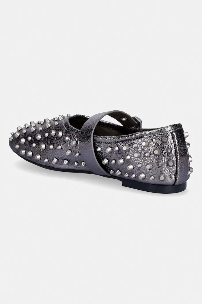 Кожени балеринки AllSaints Sabine Stud Shoe