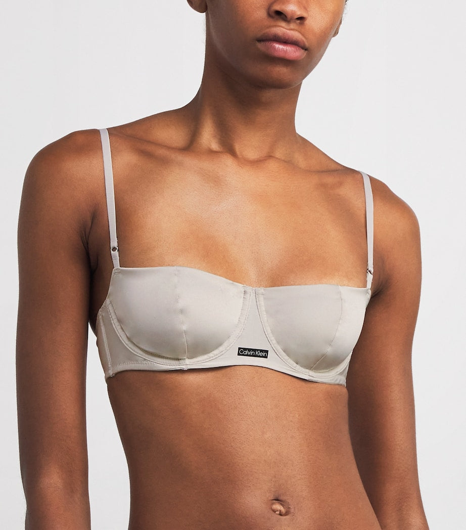 White Satin Signature Bra