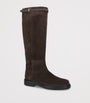 Tod's Brown Suede Knee-High Boots