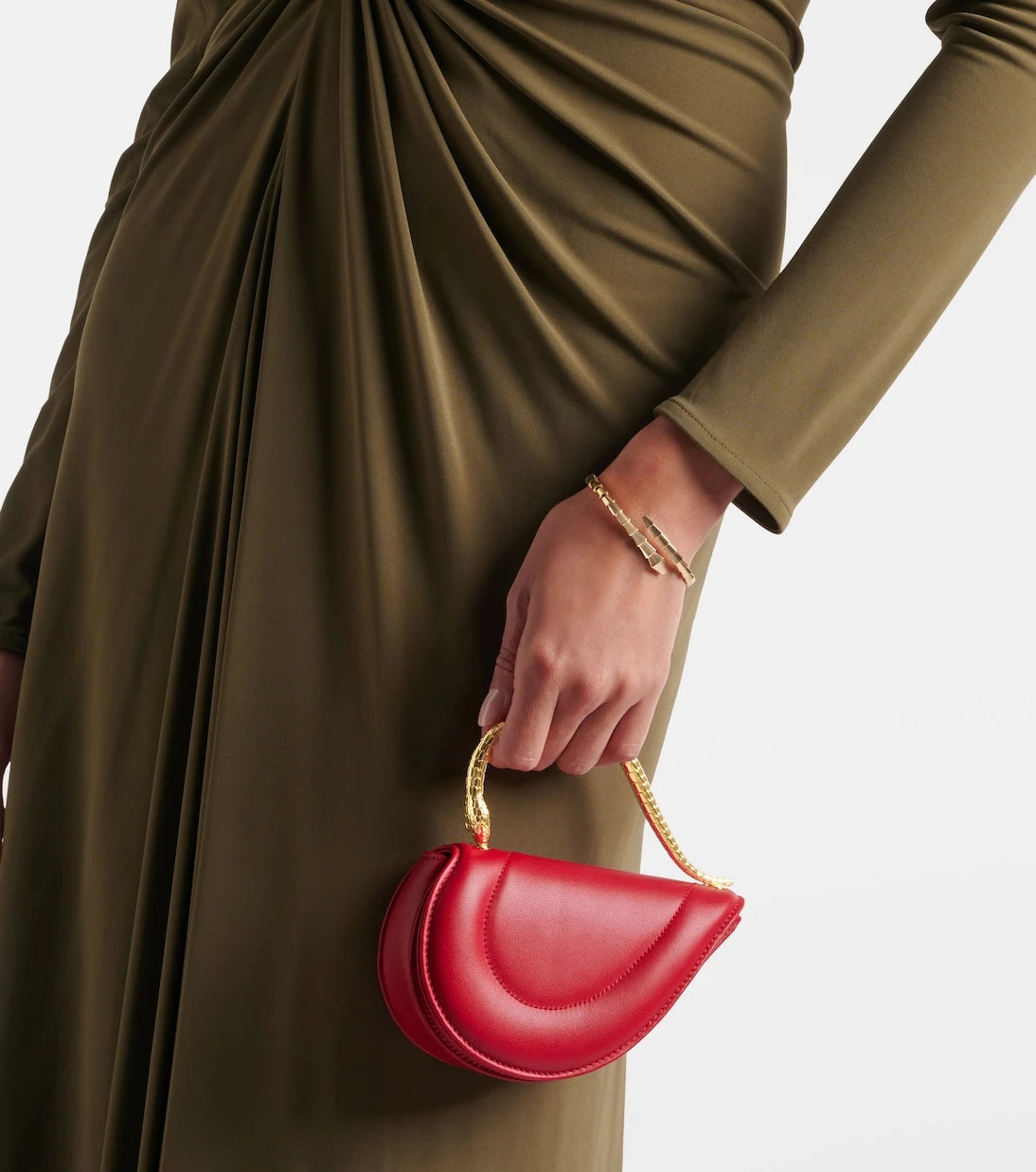 Bvlgari - Serpenti Cuoricino Mini leather top-handle bag