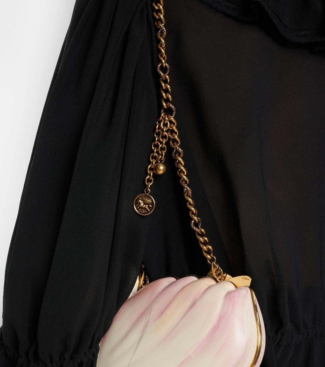 Chloé - Chloé Tropicus leather clutch