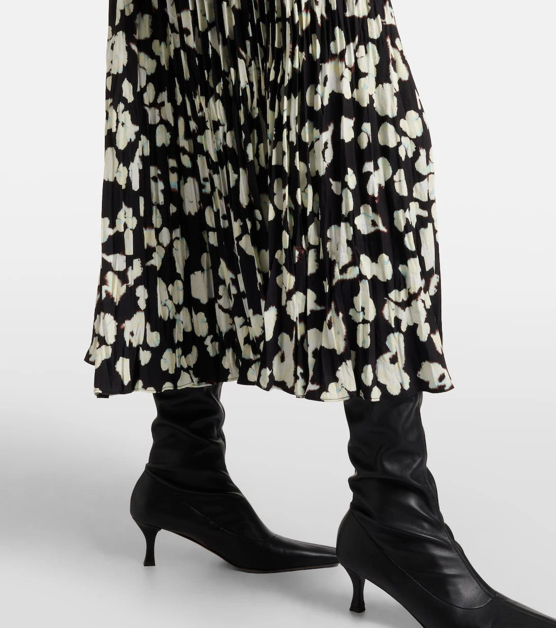 Proenza Schouler - White Label Runa printed twill midi skirt