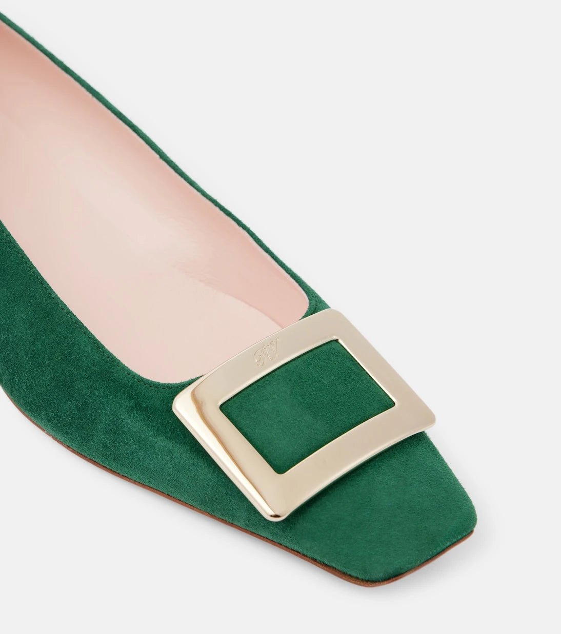 Roger Vivier - Belle Vivier 25 suede pumps