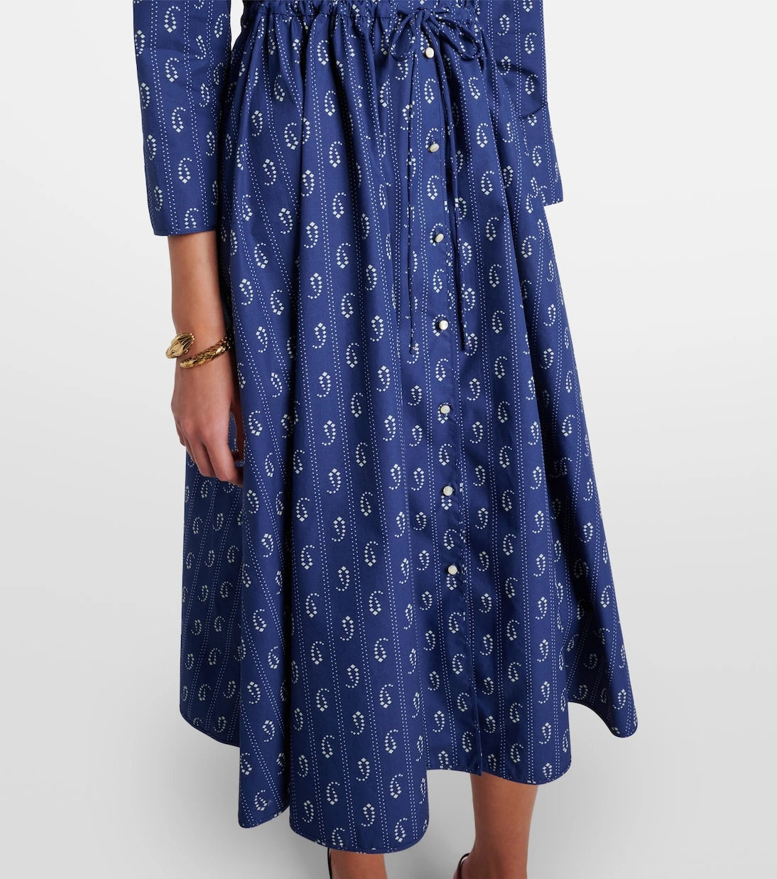 Tory Burch - Printed cotton shirt dress