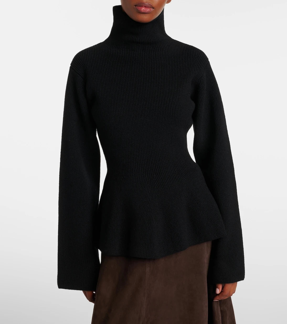 Róhe - Turtleneck wool and cashmere top