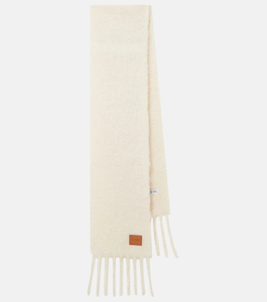 Loewe - Fringed mohair and wool-blend scarf