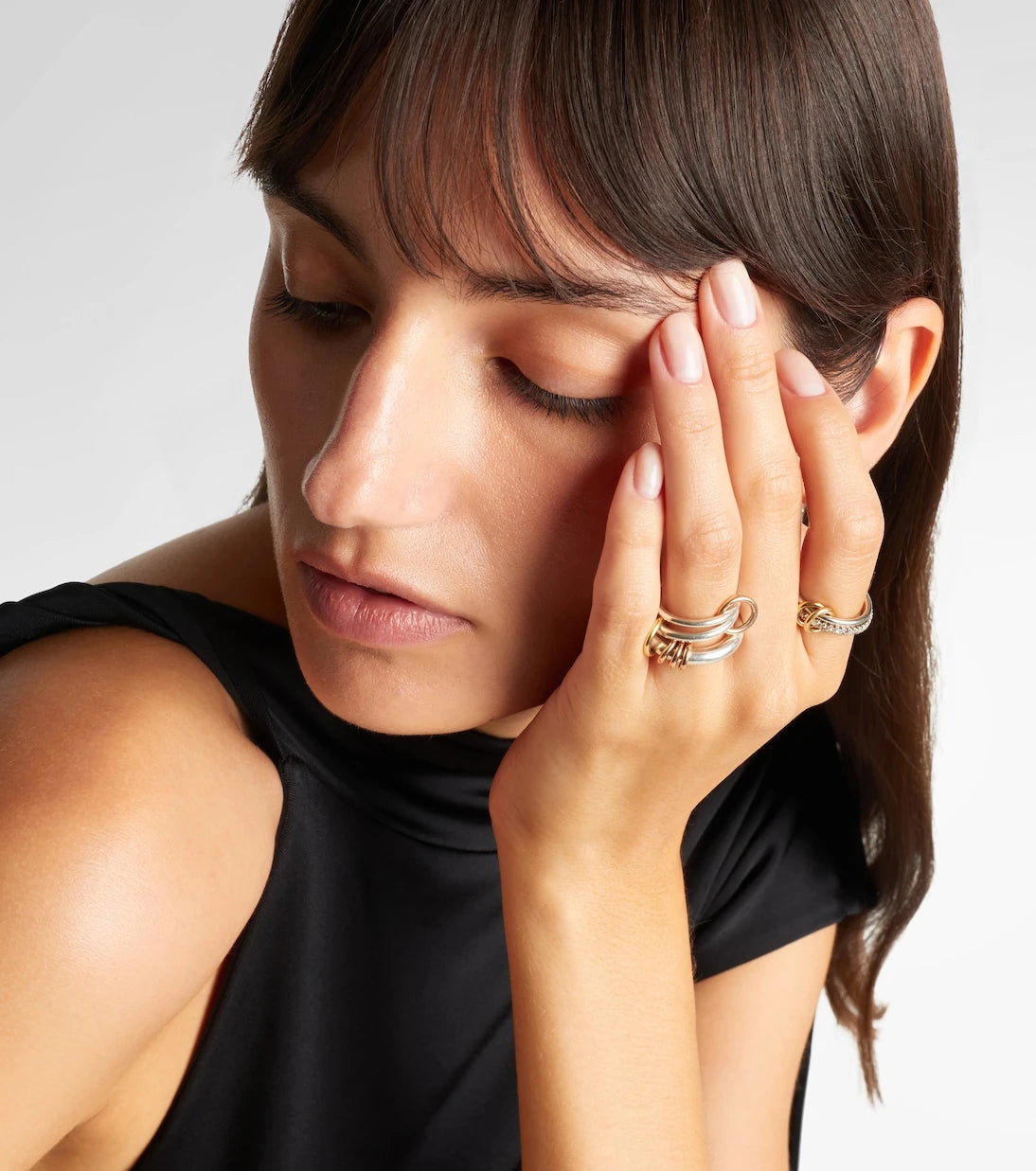 Spinelli Kilcollin - Orion sterling silver and 18kt gold linked rings