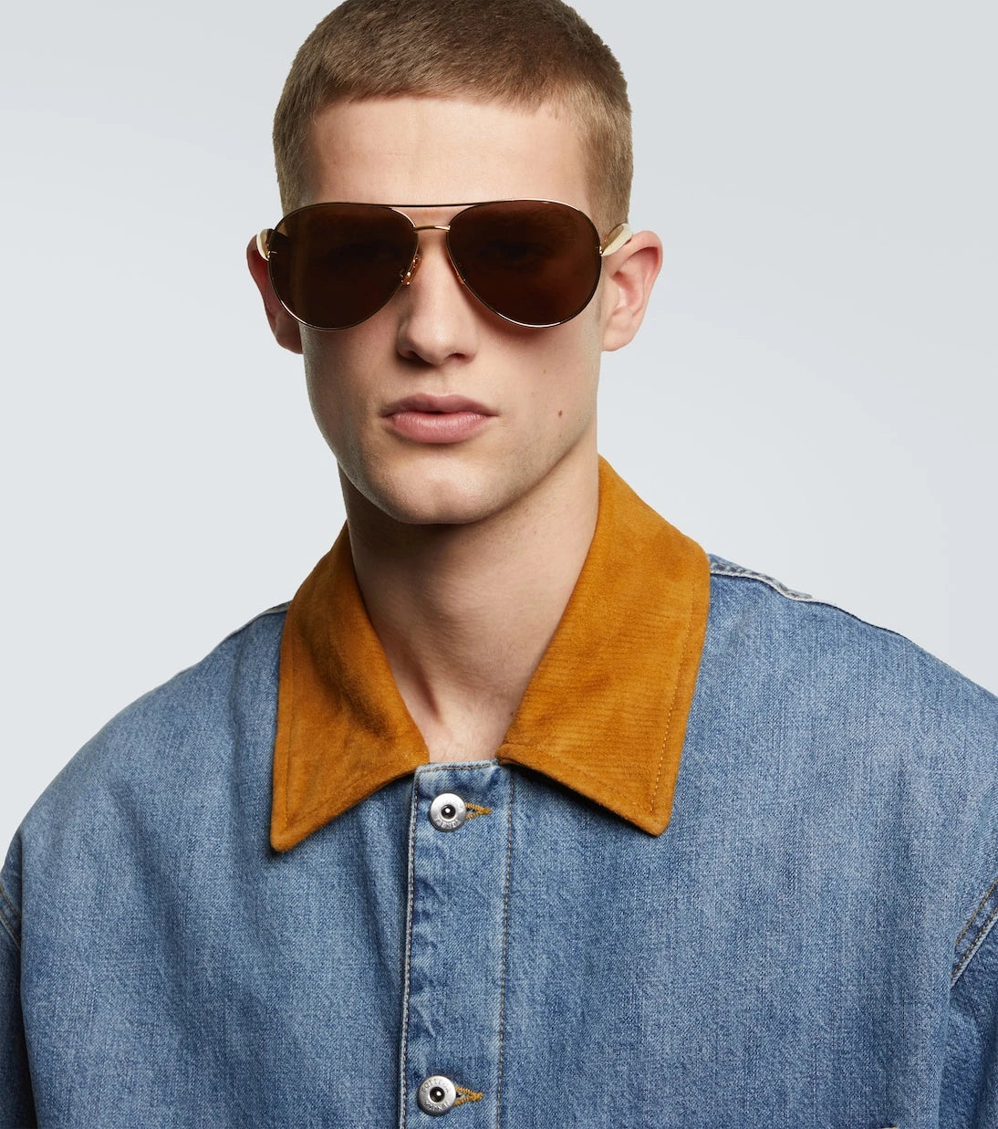 Bottega Veneta - نظارة شمسية Aviator
