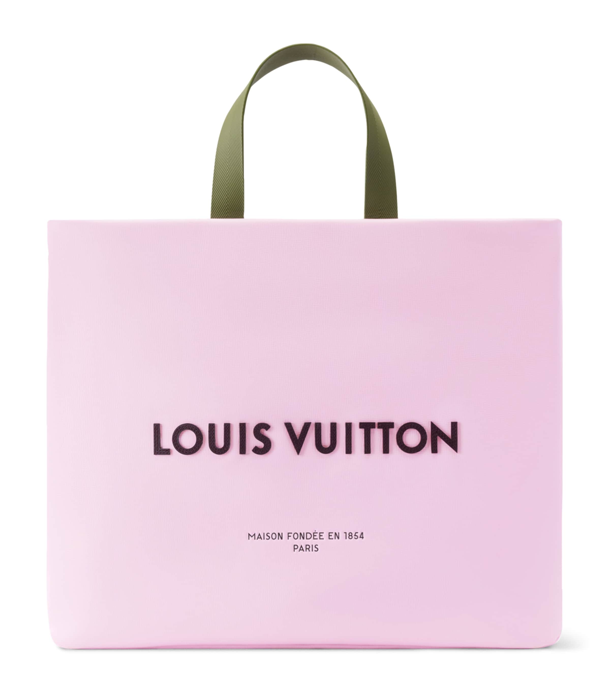 LOUIS VUITTON Leather MM Shopper Tote Bag