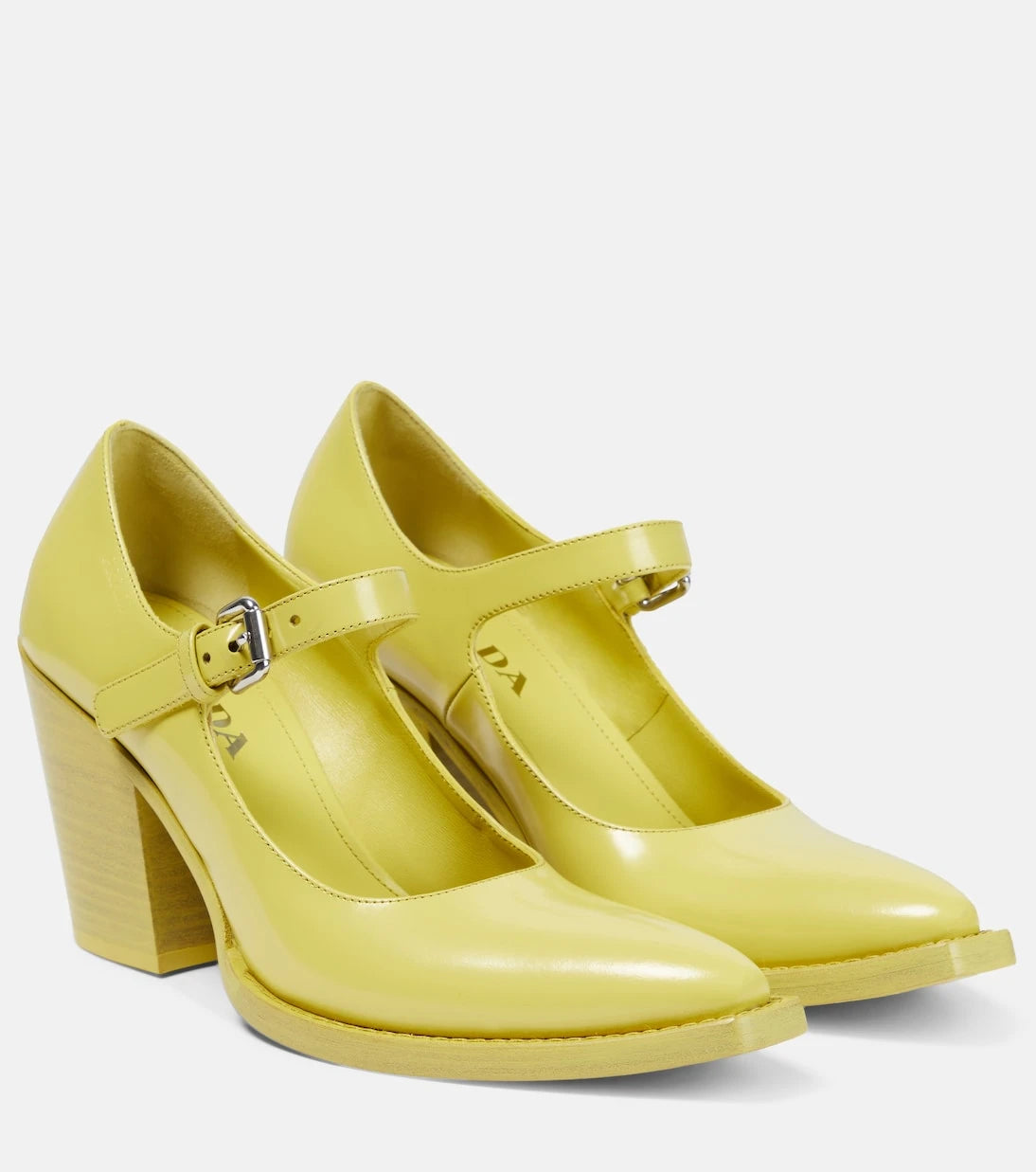 Prada - أحذية بكعب من جلد Cedro