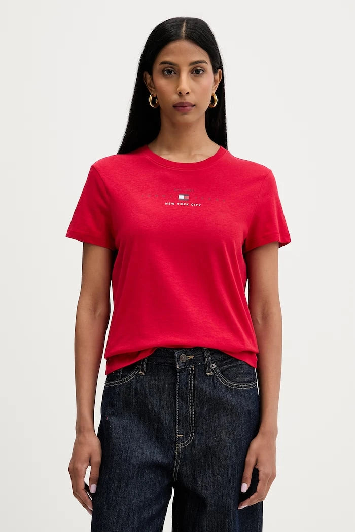Tommy Jeans тениска дамска с памук