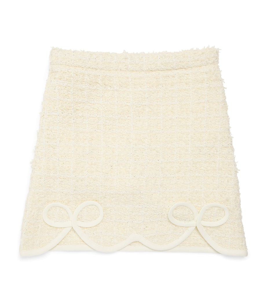 Self-Portrait Kids Tweed Textured Knitted Skirt (3-12 Years)