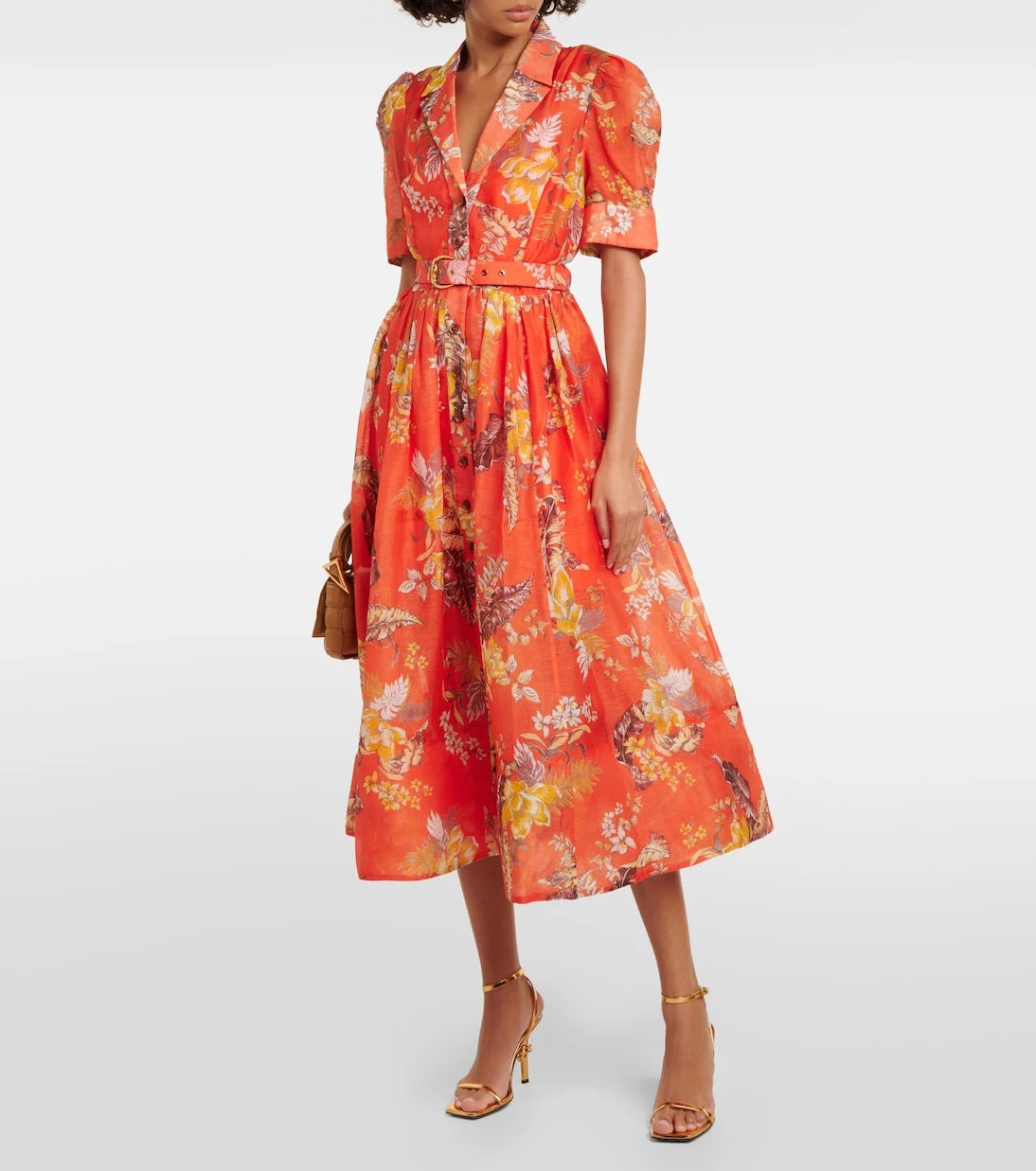 Zimmermann - Matchmaker linen and silk shirt dress