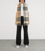 Cashmere Contrast Check Scarf