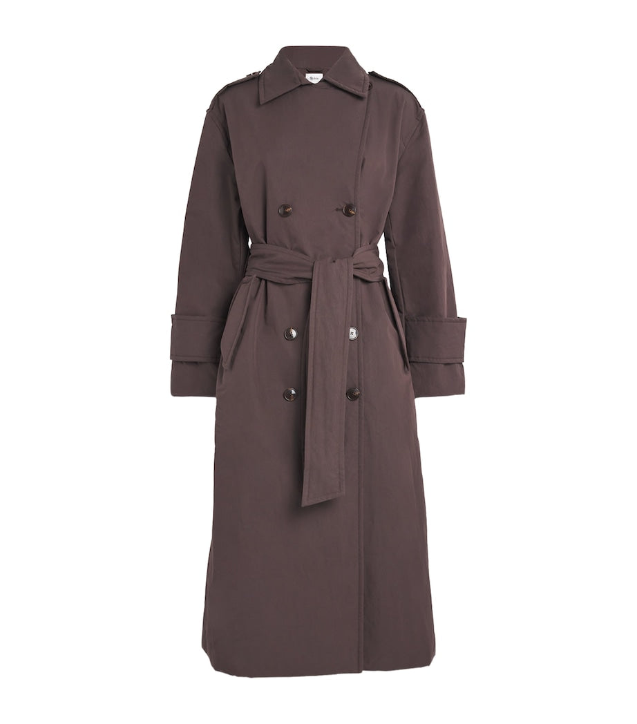 Stylein Brown Padded Sandra Trench Coat