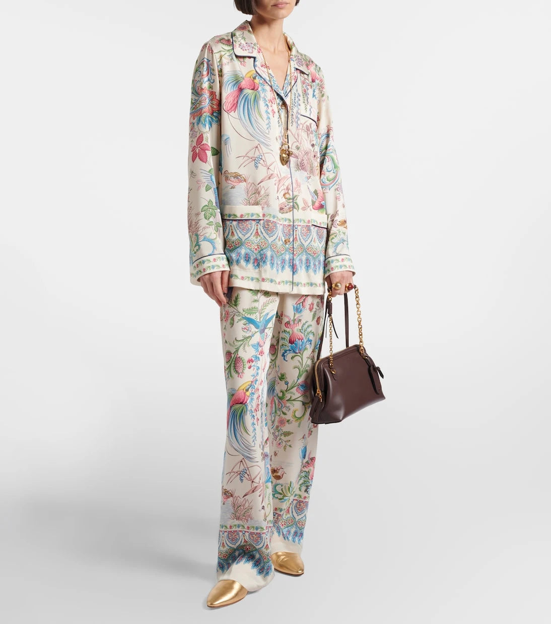 Etro - Printed bowling shirt