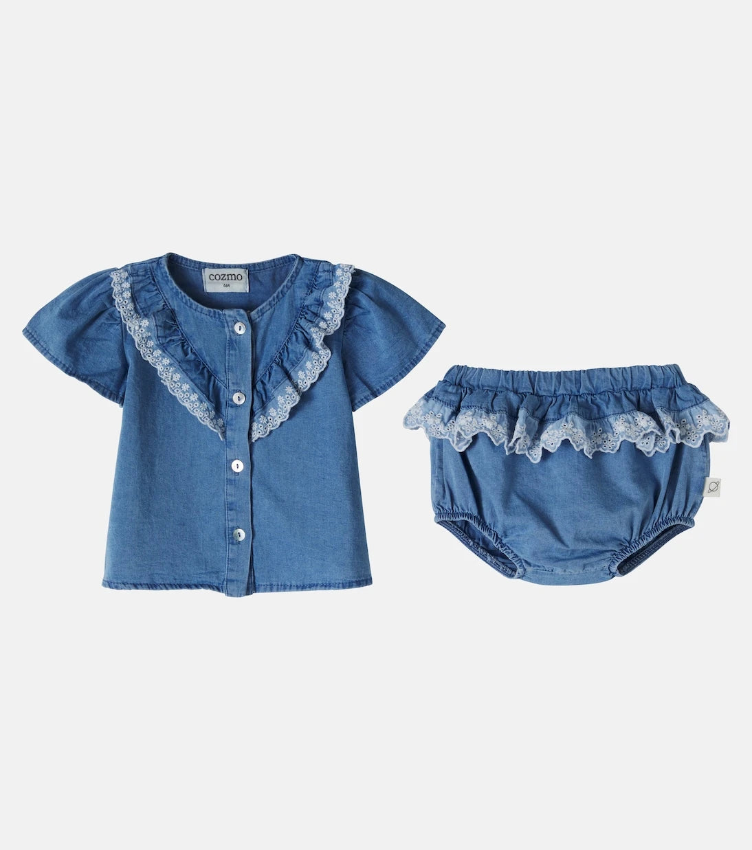 Cozmo - Baby Malva top and Tulip bloomers set