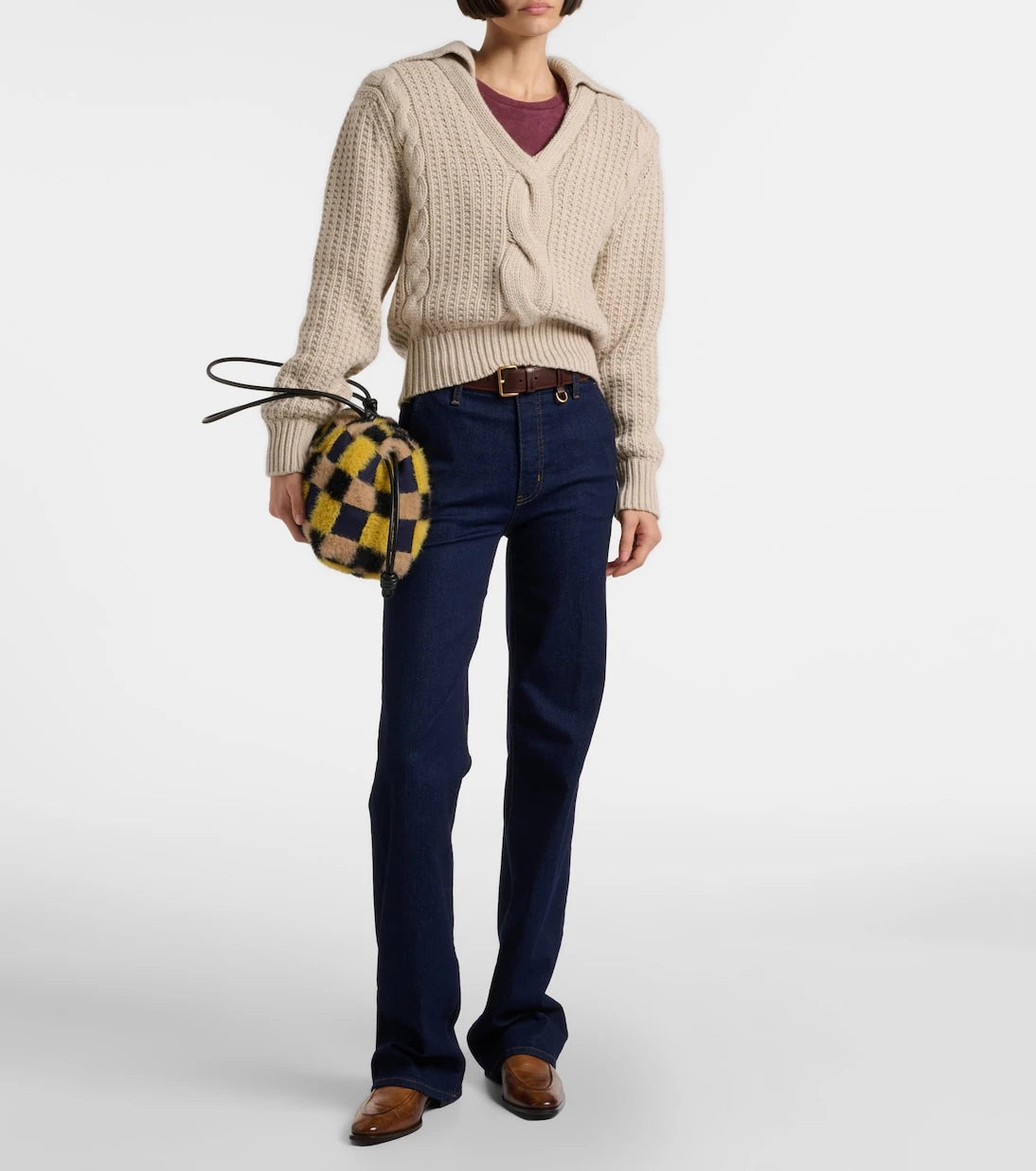 Frame - High-rise straight jeans