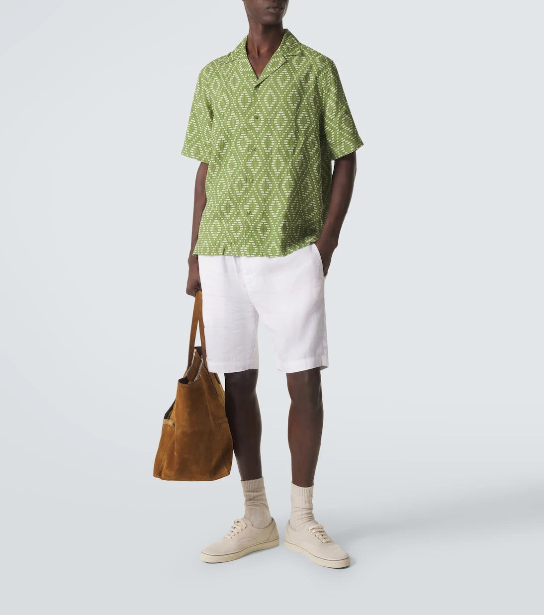 Frescobol Carioca - Felipe linen-blend shorts